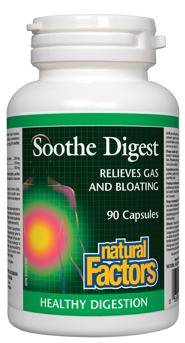 Natural Factors Soothe Digest (90 Caps) - Lifestyle Markets